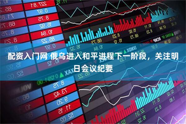配资入门网 俄乌进入和平进程下一阶段，关注明日会议纪要